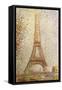 Eiffel Tower by Seurat-null-Framed Stretched Canvas