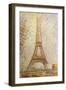 Eiffel Tower by Seurat-null-Framed Giclee Print