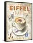 Eiffel Tower Café-Chad Barrett-Framed Stretched Canvas