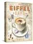 Eiffel Tower Café-Chad Barrett-Stretched Canvas