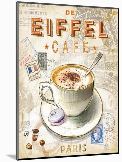 Eiffel Tower Café-Chad Barrett-Mounted Art Print