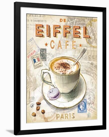 Eiffel Tower Café-Chad Barrett-Framed Art Print