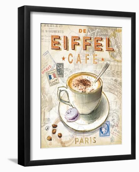 Eiffel Tower Café-Chad Barrett-Framed Art Print