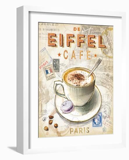 Eiffel Tower Café-Chad Barrett-Framed Art Print