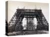 Eiffel Tower During Construction-Bettmann-Stretched Canvas