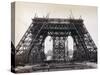 Eiffel Tower During Construction-Bettmann-Stretched Canvas