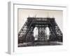 Eiffel Tower During Construction-Bettmann-Framed Premium Photographic Print