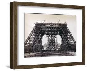 Eiffel Tower During Construction-Bettmann-Framed Photographic Print
