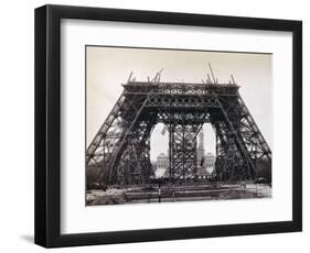 Eiffel Tower During Construction-Bettmann-Framed Photographic Print