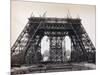 Eiffel Tower During Construction-Bettmann-Mounted Photographic Print