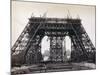 Eiffel Tower During Construction-Bettmann-Mounted Photographic Print