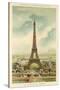 Eiffel Tower, Exposition Universelle 1889, Paris-null-Stretched Canvas