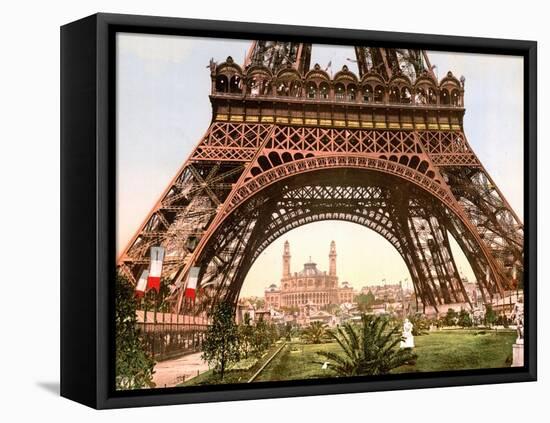 Eiffel Tower, Exposition Universelle, 1900-Science Source-Framed Stretched Canvas