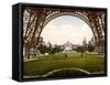 Eiffel Tower, Exposition Universelle, 1900-Science Source-Framed Stretched Canvas