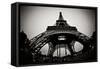 Eiffel Tower Fisheye-Erin Berzel-Framed Stretched Canvas