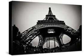 Eiffel Tower Fisheye-Erin Berzel-Stretched Canvas