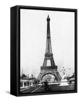 Eiffel Tower from Exhibition Grounds-null-Framed Stretched Canvas