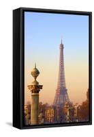 Eiffel Tower from Place De La Concorde, Paris, France, Europe-Neil-Framed Stretched Canvas