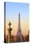 Eiffel Tower from Place De La Concorde, Paris, France, Europe-Neil-Stretched Canvas