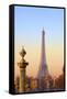 Eiffel Tower from Place De La Concorde, Paris, France, Europe-Neil-Framed Stretched Canvas