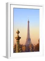 Eiffel Tower from Place De La Concorde, Paris, France, Europe-Neil-Framed Photographic Print