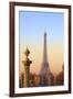 Eiffel Tower from Place De La Concorde, Paris, France, Europe-Neil-Framed Photographic Print