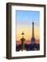 Eiffel Tower from Place De La Concorde, Paris, France, Europe.-Neil-Framed Photographic Print