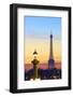 Eiffel Tower from Place De La Concorde, Paris, France, Europe.-Neil-Framed Photographic Print