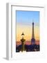 Eiffel Tower from Place De La Concorde, Paris, France, Europe.-Neil-Framed Photographic Print