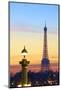 Eiffel Tower from Place De La Concorde, Paris, France, Europe.-Neil-Mounted Photographic Print