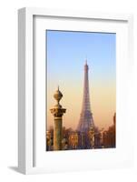 Eiffel Tower from Place De La Concorde, Paris, France, Europe-Neil-Framed Photographic Print