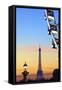 Eiffel Tower from Place De La Concorde with Big Wheel in Foreground, Paris, France-Neil Farrin-Framed Stretched Canvas