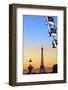 Eiffel Tower from Place De La Concorde with Big Wheel in Foreground, Paris, France-Neil Farrin-Framed Photographic Print