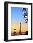 Eiffel Tower from Place De La Concorde with Big Wheel in Foreground, Paris, France-Neil Farrin-Framed Photographic Print