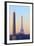 Eiffel Tower from Place De La Concorde with Obelisk in Foreground, Paris, France, Europe-Neil-Framed Photographic Print