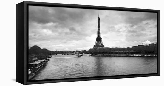 Eiffel Tower from Pont De Bir-Hakeim, Paris, Ile-De-France, France-null-Framed Stretched Canvas