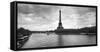 Eiffel Tower from Pont De Bir-Hakeim, Paris, Ile-De-France, France-null-Framed Stretched Canvas