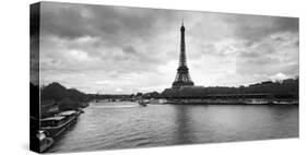 Eiffel Tower from Pont De Bir-Hakeim, Paris, Ile-De-France, France-null-Stretched Canvas