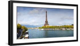 Eiffel Tower from Pont De Bir-Hakeim, Paris, Ile-De-France, France-null-Framed Photographic Print