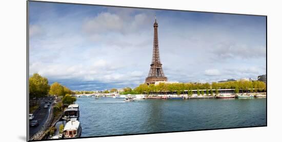 Eiffel Tower from Pont De Bir-Hakeim, Paris, Ile-De-France, France-null-Mounted Photographic Print