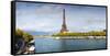 Eiffel Tower from Pont De Bir-Hakeim, Paris, Ile-De-France, France-null-Framed Stretched Canvas