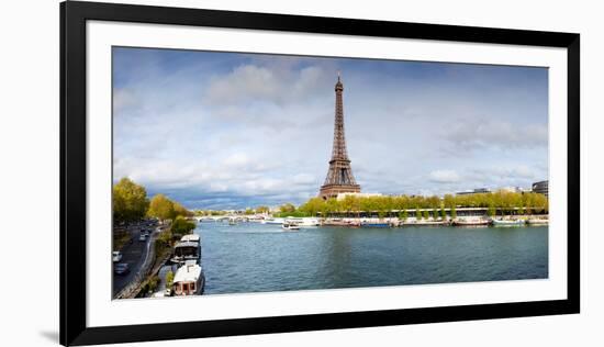 Eiffel Tower from Pont De Bir-Hakeim, Paris, Ile-De-France, France-null-Framed Photographic Print