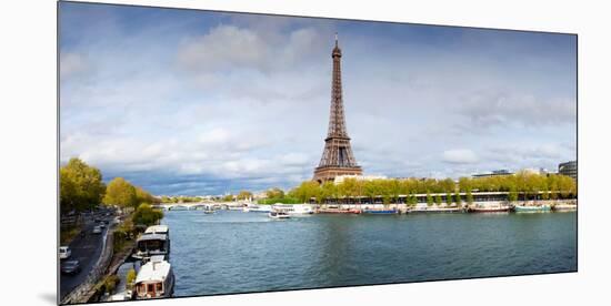 Eiffel Tower from Pont De Bir-Hakeim, Paris, Ile-De-France, France-null-Mounted Photographic Print