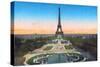 Eiffel Tower, from 'Souvenirs De Paris - Monuments Vues En Couleurs'-null-Stretched Canvas