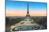 Eiffel Tower, from 'Souvenirs De Paris - Monuments Vues En Couleurs'-null-Mounted Giclee Print