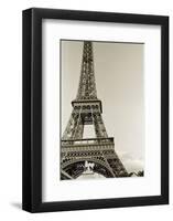 Eiffel Tower from the River Seine-Christian Peacock-Framed Art Print