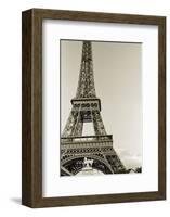 Eiffel Tower from the River Seine-Christian Peacock-Framed Art Print