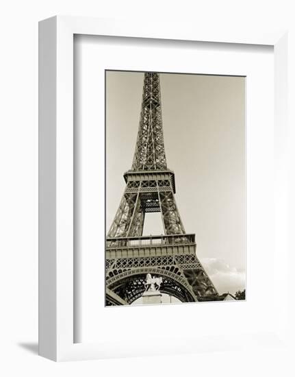 Eiffel Tower from the River Seine-Christian Peacock-Framed Art Print