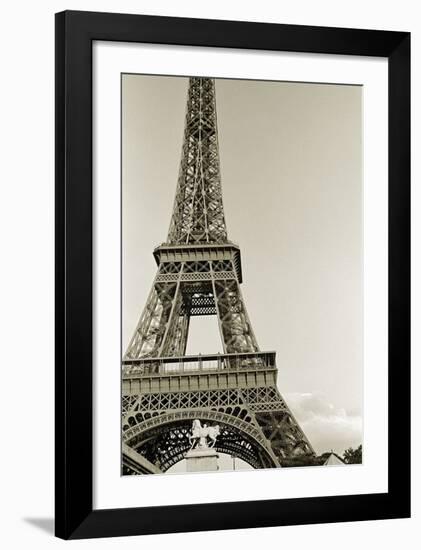 Eiffel Tower from the River Seine-Christian Peacock-Framed Art Print