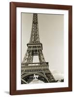 Eiffel Tower from the River Seine-Christian Peacock-Framed Art Print